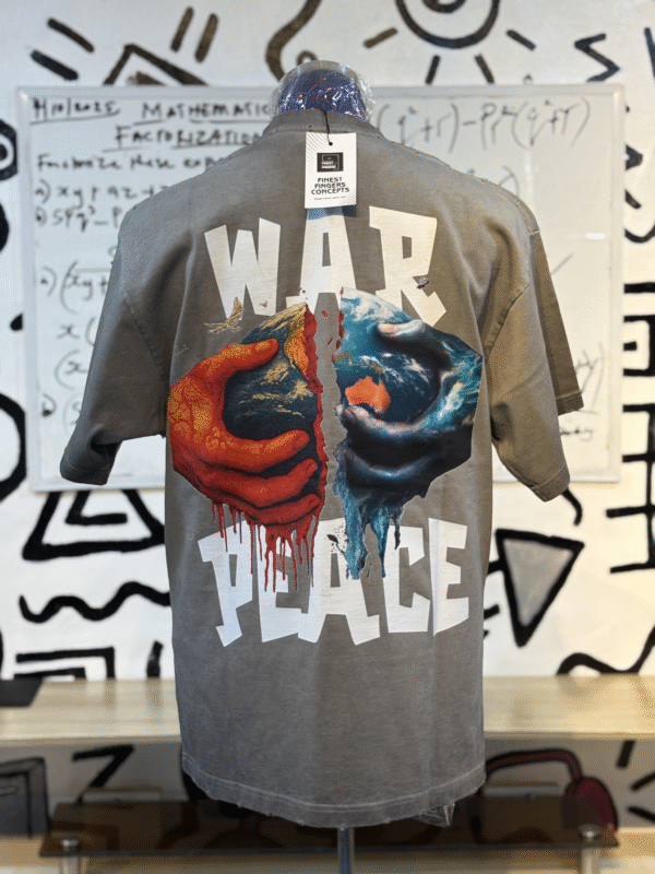 WAR/PEACE TEE GREY