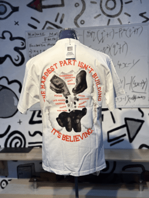 BUILD & BELIEVE TEE WHITE