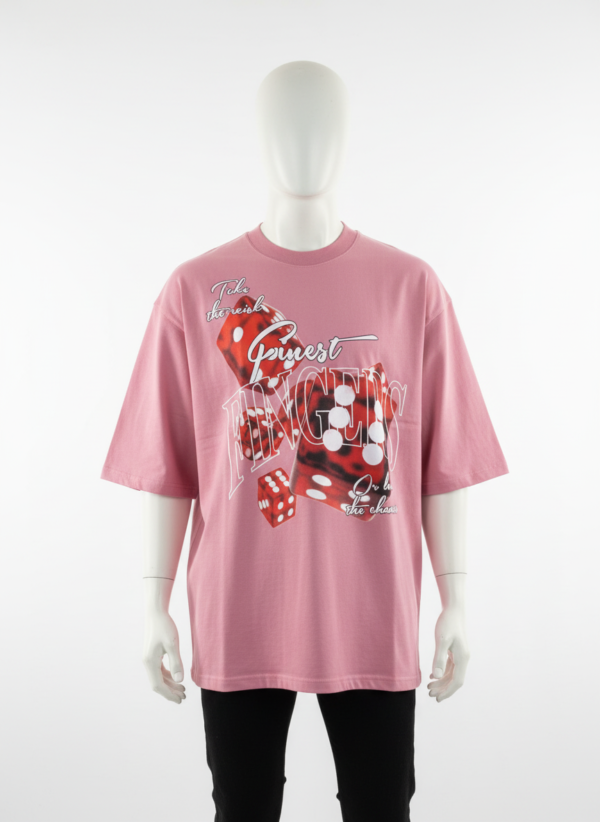 product-to-model-1766142776050 ROLL THE DICE / FAITH TEE PINK